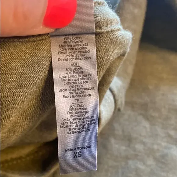 🔥 SALE!! Next Level Apparel Olive Green Graphic T-Shirt - Picture 4 of 5